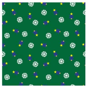 Festive Christmas seamless pattern/print background in vector Stock Illustration