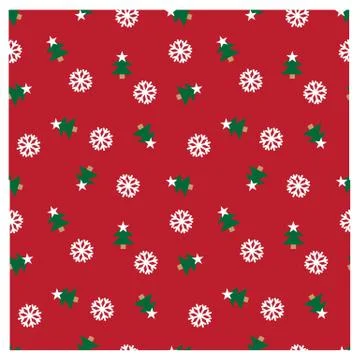 Festive Christmas seamless pattern/print background in vector Illustrazione stock