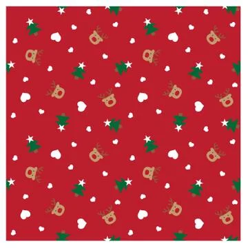 Festive Christmas seamless pattern/print background in vector Stock Illustration