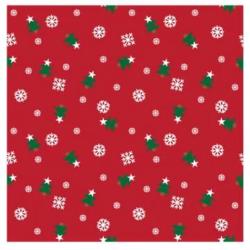 Festive Christmas seamless pattern/print background in vector Stock Illustration