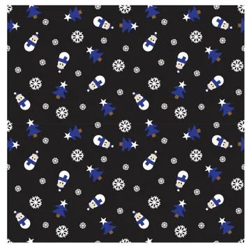 Festive Christmas seamless pattern/print background in vector Stock Illustration