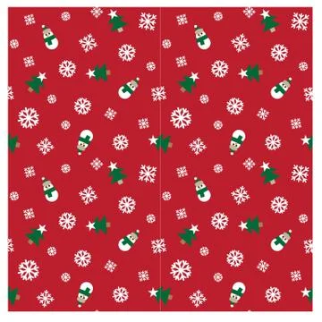 Festive Christmas seamless pattern/print background in vector Stock Illustration