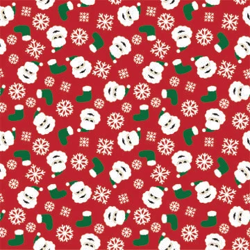 Festive Christmas seamless pattern/print background in vector Stock Illustration