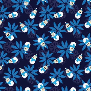 Festive Christmas seamless pattern/print background in vector Illustrazione stock