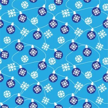 Festive Christmas seamless pattern/print background in vector Stock Illustration