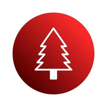 Festive christmas tree icon design: a vector illustration capturing the hol.. Stock Illustration