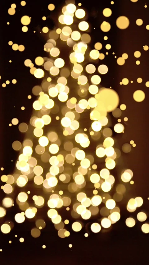 Festive Christmas tree with lights apimation . Christmas decoration. Stock Footage 253648647