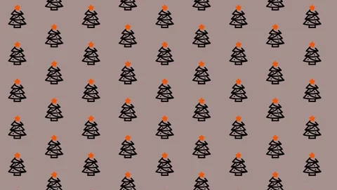 Festive Christmas Tree Pattern Background for Holiday Projects. Stock Footage 325376004