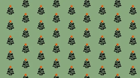 Festive Christmas Tree Pattern Background for Holiday Projects. Stock Footage 325376020