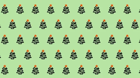 Festive Christmas Tree Pattern for Holiday Backgrounds and Designs. Stock Footage 325376040