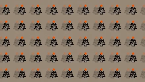 Festive Christmas Tree Pattern for Holiday Backgrounds and Designs. Video stock 325376043