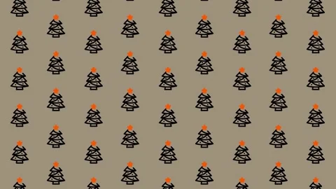 Festive Christmas Tree Pattern - Holiday Background for Crafts and Design. Stock Footage 325376084