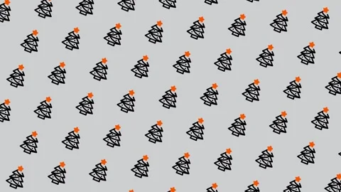 Festive Christmas Tree Pattern for Holiday Backgrounds and Designs. Stock Footage 325376092