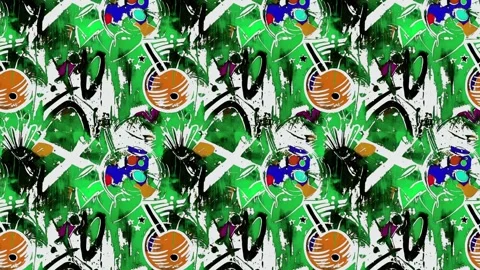 Festive cocktail loop pattern — Vertical Motion Stock Footage 308252071