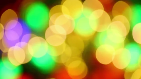 Festive color defocus bokeh closeup Stock Footage 226773162