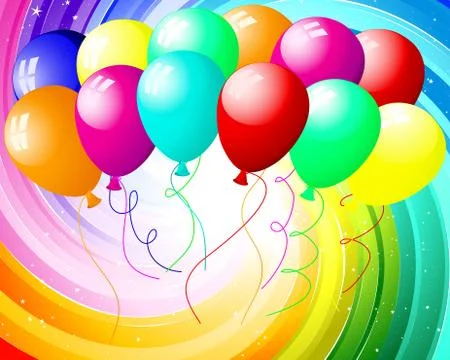 Festive color rays Stock Illustration