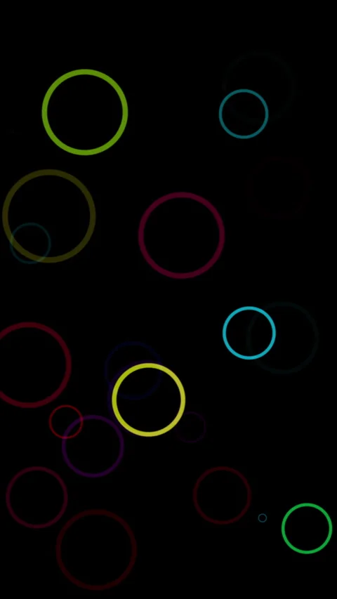 Festive Colorful Ring Particle Background Loop Stock Footage 322215350