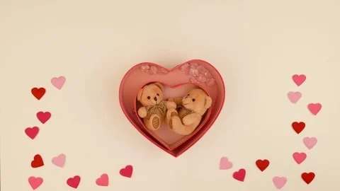 Festive composition to the day of Valentine Video stock 72938355