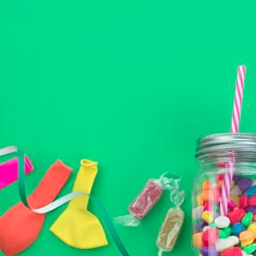 Festive Composition With Gift Box decor for the Holiday Stock Photos