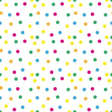 Festive confetti seamless pattern. Modern, geometric repeating texture. Mem.. Stock Illustration