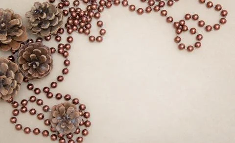 Festive decorations with place for text. Stock Photos