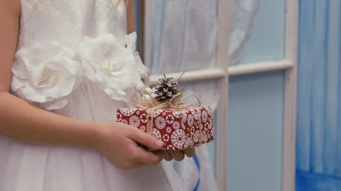 Festive decorations. The work of a designer-decorator. On the eve of Christmas. Stock Footage 83316952