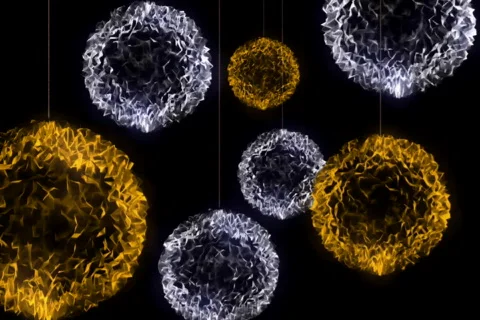 Festive decorative balls Stock Footage 576731