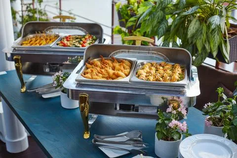 Festive delicious buffet 스톡 사진