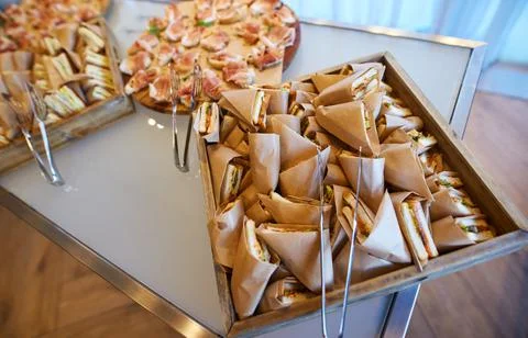 Festive delicious buffet 스톡 사진