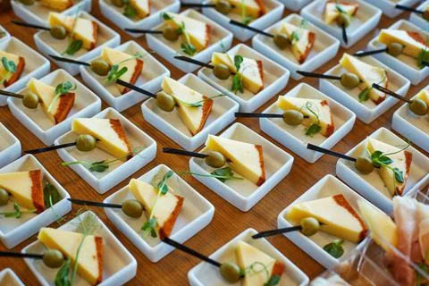 Festive delicious buffet Foto stock