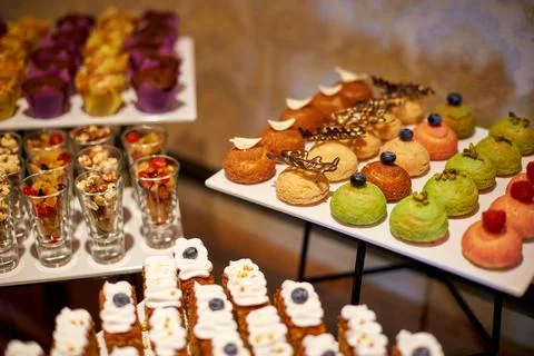 Festive delicious buffet 스톡 사진