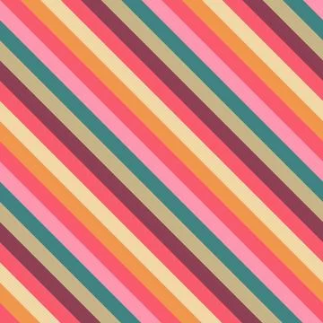 Festive Diagonal Stripe Pattern with Warm Christmas Colors for Wrapping Pap.. Stock Illustration