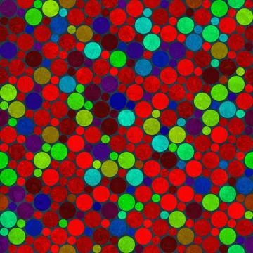 Festive dots pattern seamless texture of colorful rounds or confetti Copyr... Stock Photos