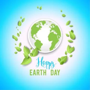 Festive earth day Stock Illustration