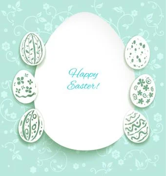 Festive easter card Stock Illustration