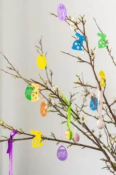 Festive easter decoration Stock Photos