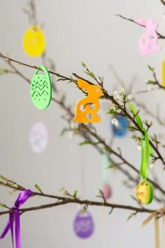 Festive Easter decoration Stock Photos