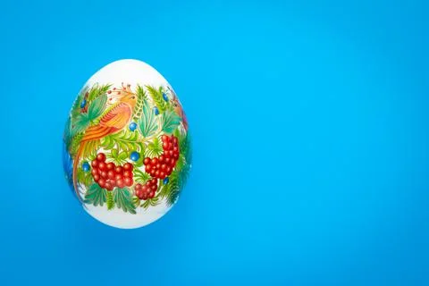 Festive easter greeting card in minimal style. Holiday creative paschal gift Stock Photos