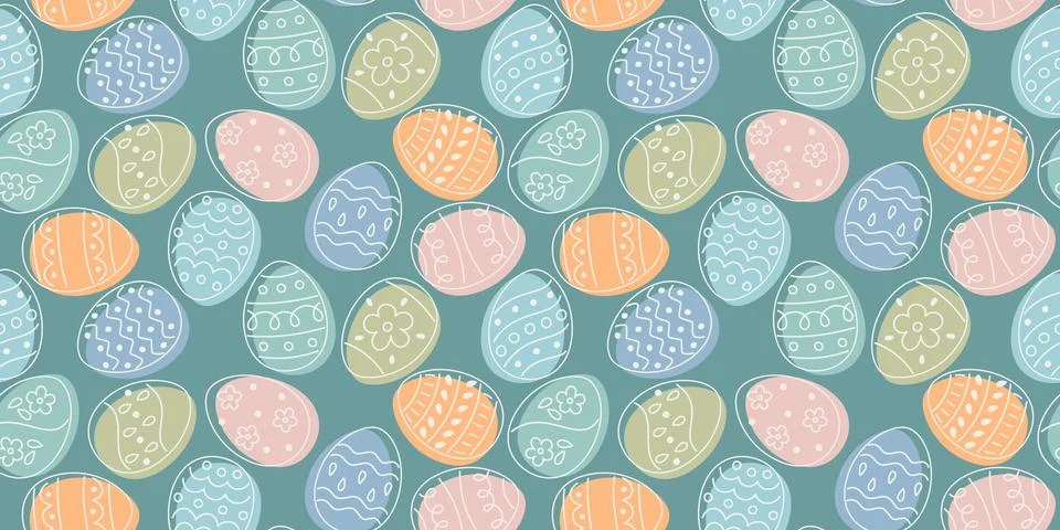 Festive Easter seamless pattern Stock-Illustration