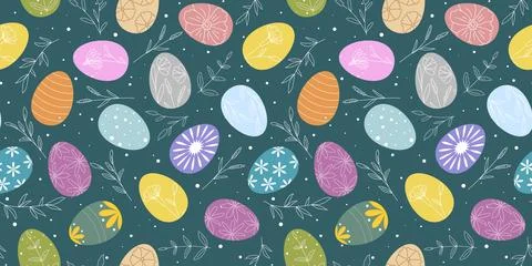 Festive Easter seamless pattern Vector イラスト素材