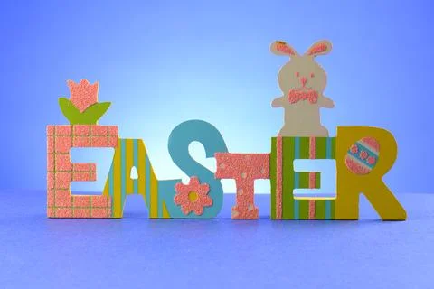 Festive Easter Signage Stock Photos