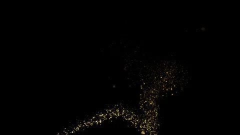 Festive effect with gold sequins. Alpha channel. Stock Footage 82733512