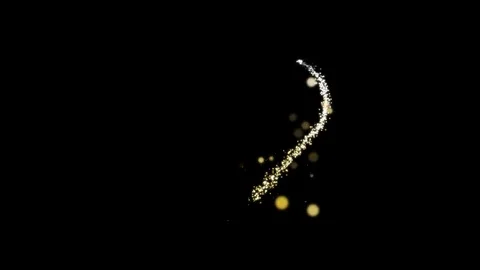 Festive effect with gold silver sequins. Alpha channel. Stock Footage 84639848