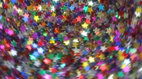 Festive elegant abstract background with bokeh lights and stars. Option No. 23 Stock Footage 60131556