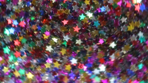 Festive elegant abstract background with bokeh lights and stars. Option No. 18 Video stock 60204884