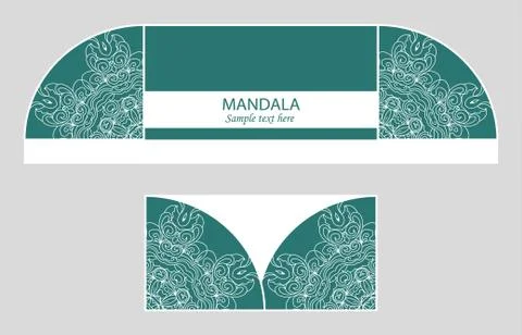 A festive envelope, box, cover for wedding, party, congratulations Illustrazione stock