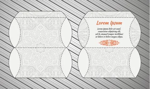 A festive envelope, box, cover for wedding, party, congratulations Illustrazione stock
