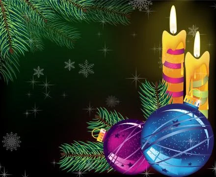 Festive evening  Christmas background Illustrazione stock