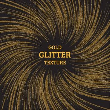 Festive explosion of confetti. Gold glitter background for the card, invitation Stock Illustration
