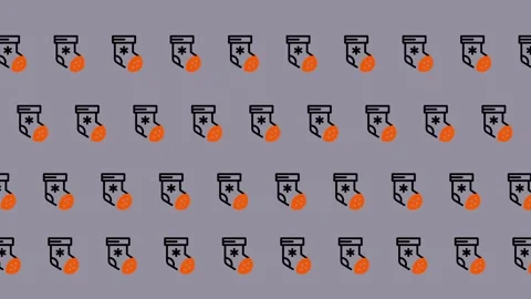 Festive Face Mask Pattern - A Playful Holiday Design. Stock Footage 325376089